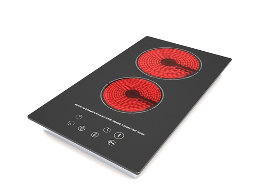 Διπλό κεραμικό cooktop καυστήρων